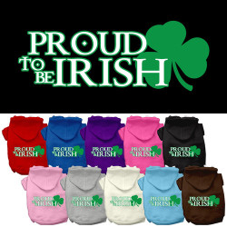Proud to be Irish Screen Print Pet Hoodie | PrestigeProductsEast.com