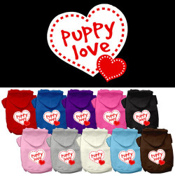 Puppy Love Screen Print Pet Hoodie | PrestigeProductsEast.com