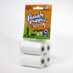 Flush Puppies 4-Roll Refills (40 Bags) Case of 50 | PrestigeProductsEast.com