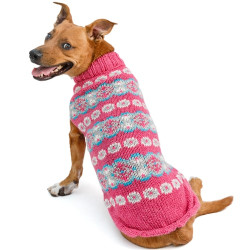 Rose Alpaca Fairisle Dog Sweater | PrestigeProductsEast.com