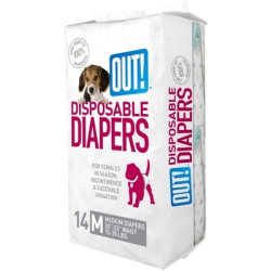 OUT! Fashion Disposable Diapers Medium - 14 Pack