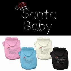 Santa Baby Rhinestone Hoodie | PrestigeProductsEast.com