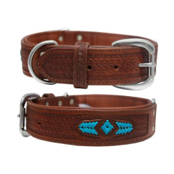 Sierra Leather Dog Collar | PrestigeProductsEast.com