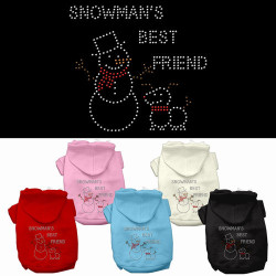 Snowman's Best Friend Rhinestone Hoodie | PrestigeProductsEast.com