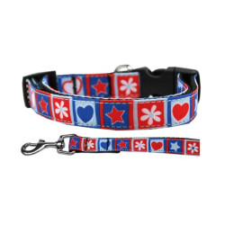 Stars and Hearts Nylon Ribbon Collars | PrestigeProductsEast.com