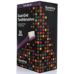 SureGrip Dual Ended Toothbrushes - 50 pack | PrestigeProductsEast.com