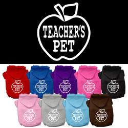 Teachers Pet Screen Print Pet Hoodies | PrestigeProductsEast.com