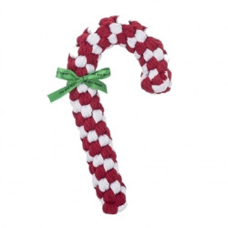 Candy Cane 12" Rope Dog Toy | PrestigeProductsEast.com