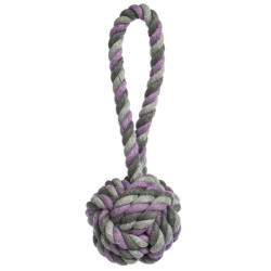 Mauve Tri-Color Knot Rope Dog Toy | PrestigeProductsEast.com