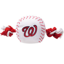Washington Nationals Nylon Baseball Rope Pet Toy  | PrestigeProductsEast.com