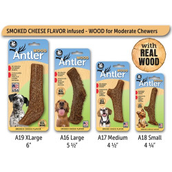 Smoked Cheese Flavored Antler Wood Dog Chew Toys | PrestigeProductsEast.com