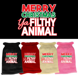 Ya Filthy Animal Screen Print Knit Pet Sweater | PrestigeProductsEast.com