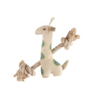 9" Gable Giraffe Natural Canvas Rope Toy | Organic Dog Toys | PrestigeProductsEast.com