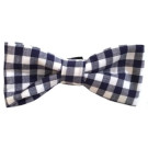 Navy / White Check Bowties | PrestigeProductsEast.com