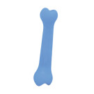 Rubb 'N' Roll 6" Bone - Blue | Organic Dog Toys | PrestigeProductsEast.com