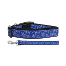 Blue and White Swirly Nylon Ribbon Collars | PrestigeProductsEast.com