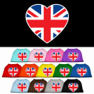 British Flag Heart Screen Print Pet Shirt | PrestigeProductsEast.com