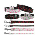 Cherries Nylon Ribbon Collars and Leads | PrestigeProductsEast.com