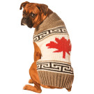 Grey Canadian Maple Leaf Dog Sweater | PrestigeProductsEast.com