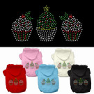Christmas Cupcakes Rhinestone Hoodie | PrestigeProductsEast.com
