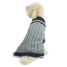 Hotel Doggy Cable Knit Turtleneck Sweater - Grey Mix | PrestigeProductsEast.com