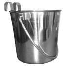 Stainless Steel Flat Sided Bucket with Hooks | PrestigeProductsEast.com
