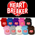 Heart Breaker Screen Print Pet Hoodie | PrestigeProductsEast.com