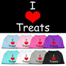 I Love Treats Screen Print Pet Shirt | PrestigeProductsEast.com