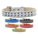 Sprinkles Ice Cream Dog Collar Pearl and Blue Crystals | PrestigeProductsEast.com