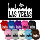 Las Vegas Skyline Screen Print Pet Hoodie | PrestigeProductsEast.com