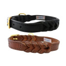 Leather Braided Dog Collar | PrestigeProductsEast.com