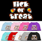 Lick Or Treat Screen Print Pet Shirt | PrestigeProductsEast.com