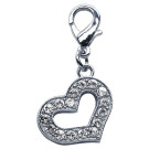 Lobster Claw Heart Clip on Charms | PrestigeProductsEast.com