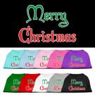 Merry Christmas Screen Print Pet Shirt | PrestigeProductsEast.com
