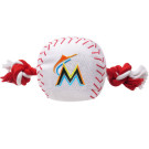 Miami Marlins Nylon Baseball Rope Pet Toy  | PrestigeProductsEast.com