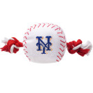 New York Mets Nylon Baseball Rope Pet Toy  | PrestigeProductsEast.com