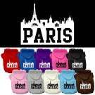 Paris Skyline Screen Print Pet Hoodie | PrestigeProductsEast.com