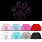 Purple Paw Rhinestone Pet Shirt | PrestigeProductsEast.com