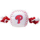 Philadelphia Phillies Nylon Baseball Rope Pet Toy  | PrestigeProductsEast.com