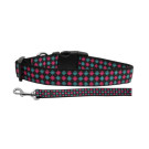 Pink and Blue Plaid Nylon Ribbon Collars | PrestigeProductsEast.com