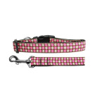 Pink Checkers Nylon Ribbon Collars | PrestigeProductsEast.com