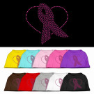Pink Ribbon Rhinestone Pet Shirt | PrestigeProductsEast.com