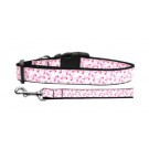 Pink Ribbons on White Nylon Ribbon Collars | PrestigeProductsEast.com