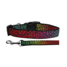 Rainbow Leopard Nylon Ribbon Collars | PrestigeProductsEast.com