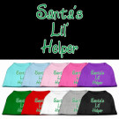Santa's Lil' Helper Screen Print Pet Shirt | PrestigeProductsEast.com