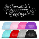 Seasons Greetings Screen Print Pet Shirt | PrestigeProductsEast.com