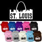 St Louis Skyline Screen Print Pet Hoodie | PrestigeProductsEast.com