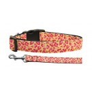 Tan and Pink Leopard Nylon Ribbon Collars | PrestigeProductsEast.com