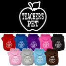Teachers Pet Screen Print Pet Hoodies | PrestigeProductsEast.com