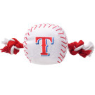 Texas Rangers Nylon Baseball Rope Pet Toy  | PrestigeProductsEast.com